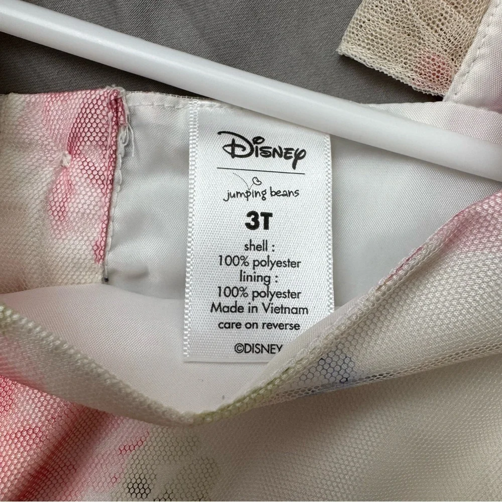 NWOT Disney Floral Kids Dress - Pink and White